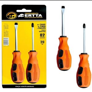 Jogo De Chaves Fenda/philips Cabo Emborrachado E Imantada